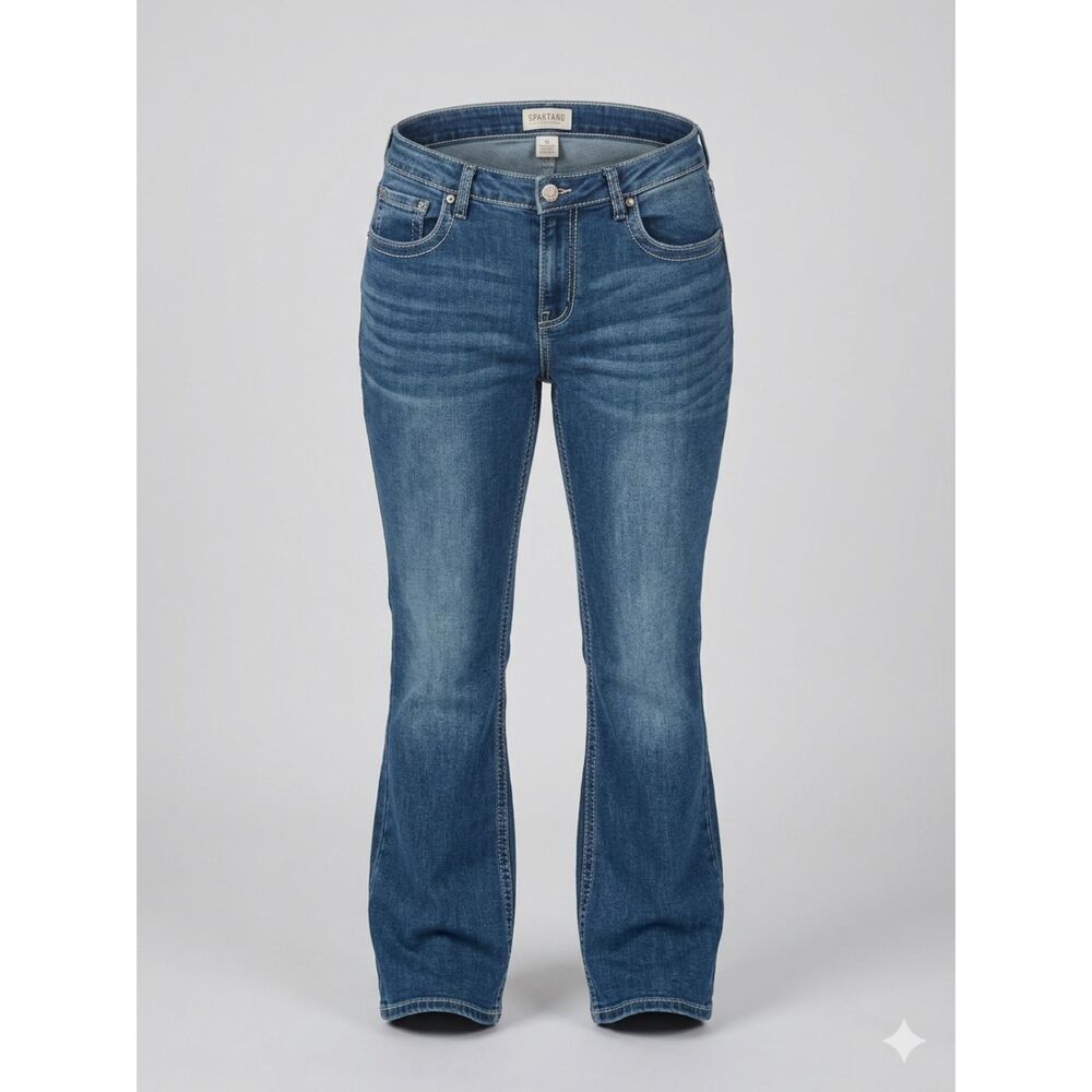SHYANNE HIGH RISE FLARE LEG EMBROIDERED WESTERN CONCERT FESTIVAL EVERYDAY JEANS